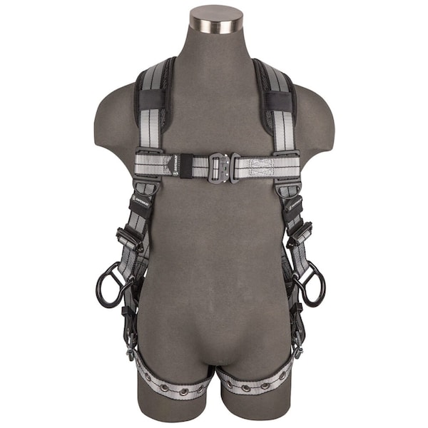 Safewaze PRO+ Slate Full Body Harness: Alu 3D, Alu QC Chest, TB Legs, M 020-1206 - main